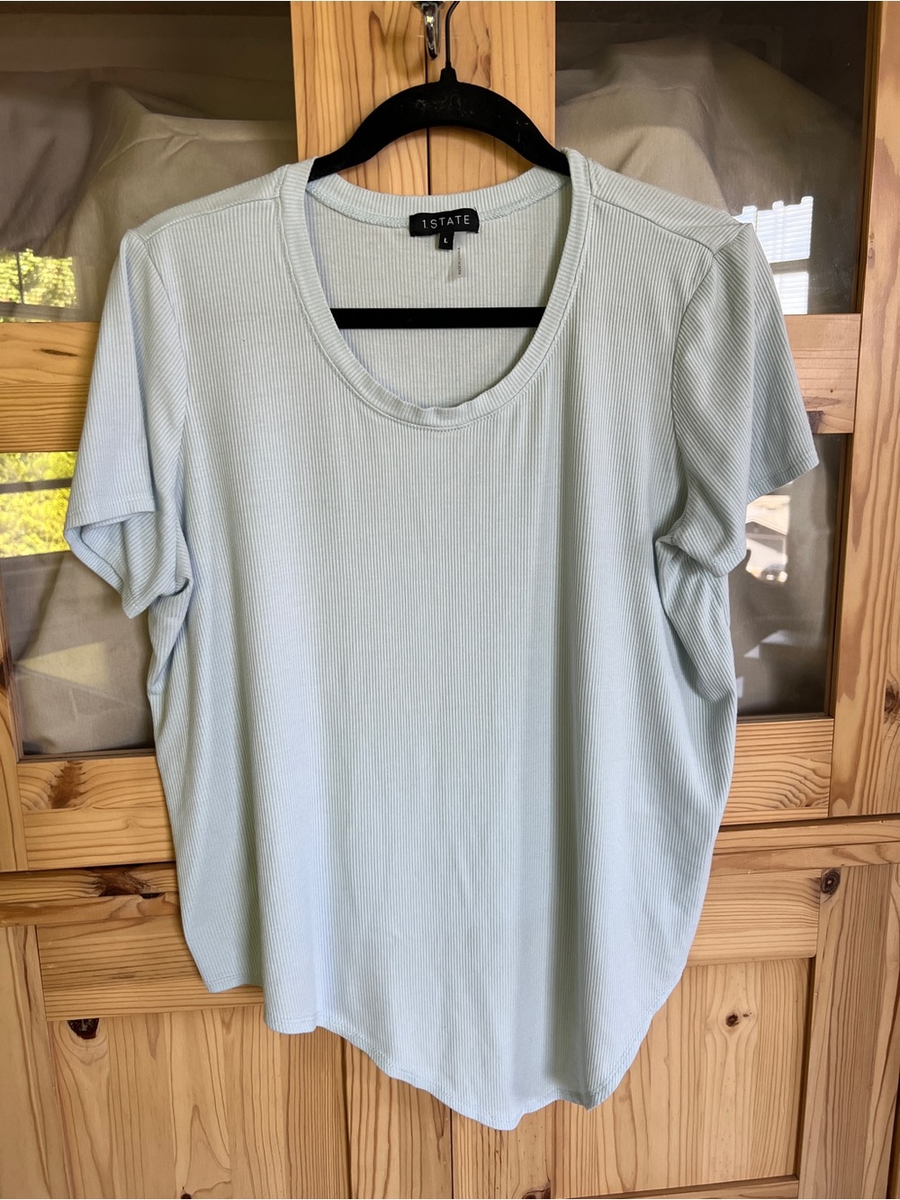 1. State Mint Ribbed Short Sleeve Tee